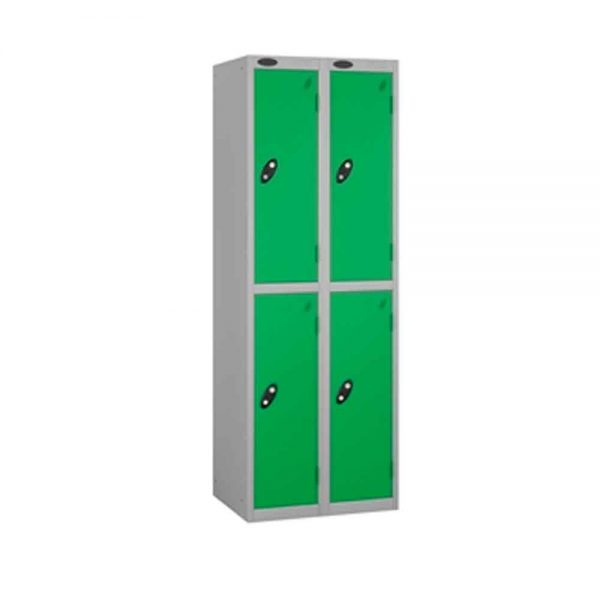 2 Door - Full height steel locker - FLAT TOP - Depth 305mm