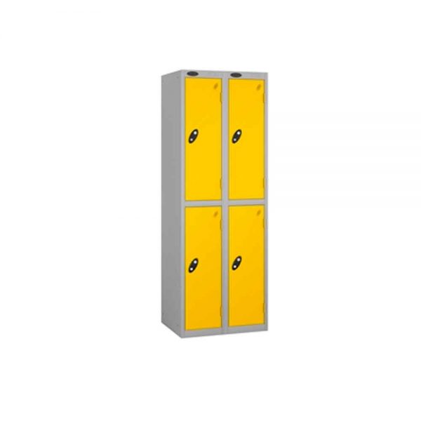 2 Door - Full height steel locker - FLAT TOP - Depth 305mm - Image 4