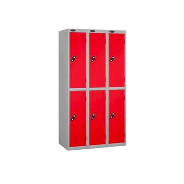 2 Door - Full height steel locker - FLAT TOP - Depth 305mm - Image 3