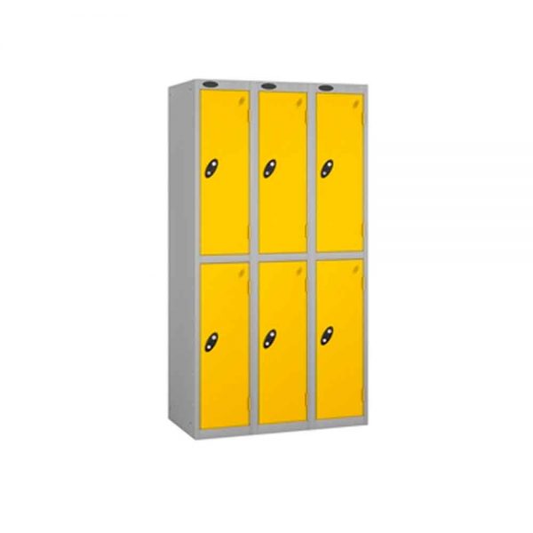 2 Door - Full height steel locker - FLAT TOP - Depth 305mm - Image 5