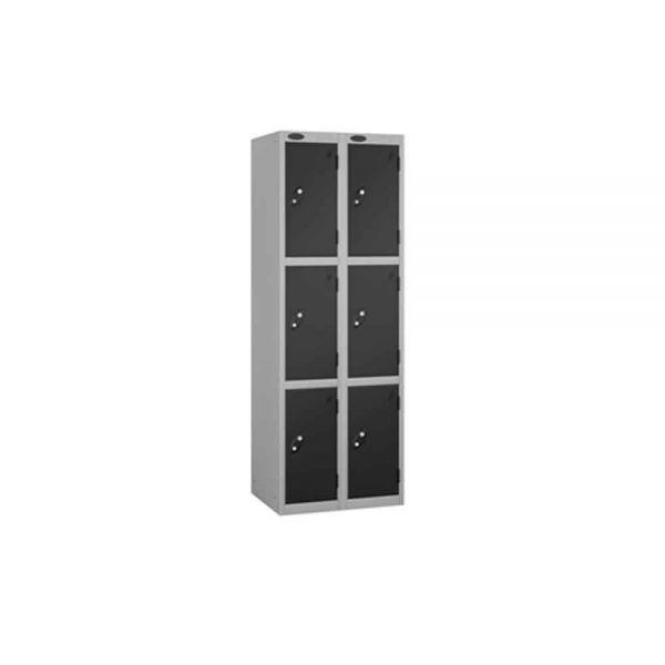 3 Door - Full height steel locker - FLAT TOP - Depth 460mm