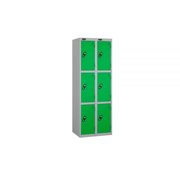 3 Door - Full height steel locker - FLAT TOP - Depth 460mm - Image 4