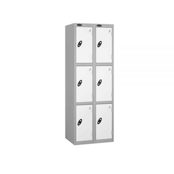 3 Door - Full height steel locker - FLAT TOP - Depth 460mm - Image 7