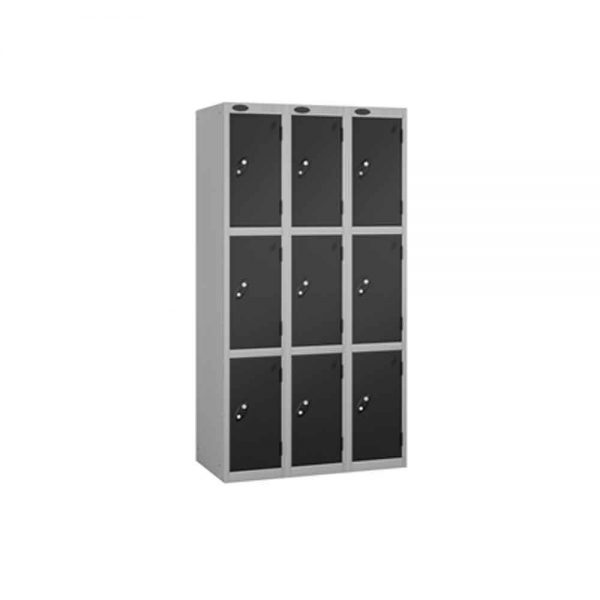 3 Door - Full height steel locker - FLAT TOP - Depth 460mm - Image 2