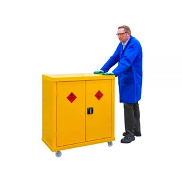 Mobile Hazardous Cupboard H1040mm x W900mm x D460mm