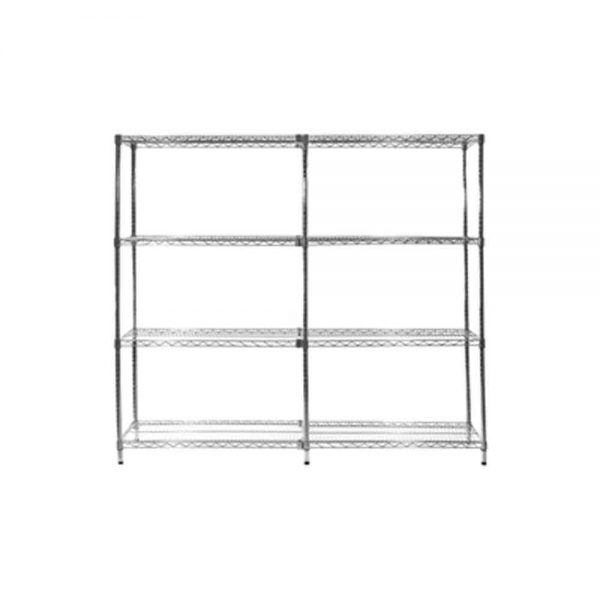 Chrome Wire 4 Shelf Extension Bay